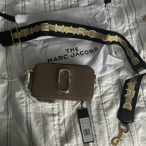 🔥New🤎Neutral the Marc jacobs snapshot bag taupe brown french grey bag - Picture 5 of 17